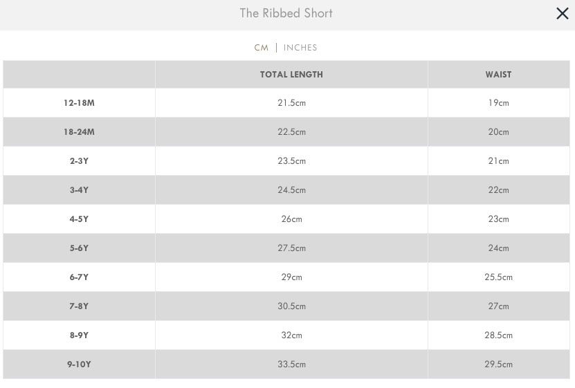The Ribbed Short