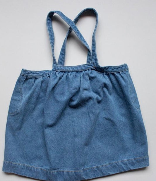 The Oversized Denim Pinafore