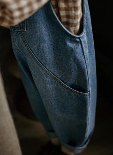 The Oversized Denim Dungaree