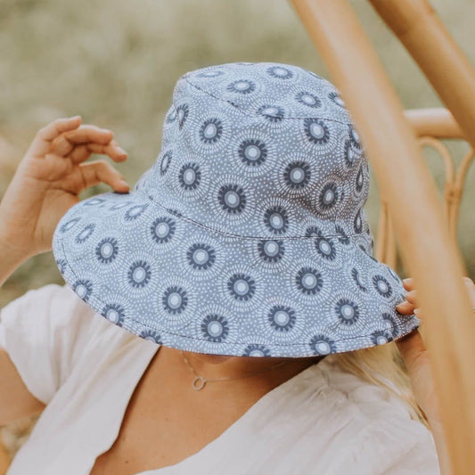 Ladies Reversible Sun Hat - Norman / Indigo