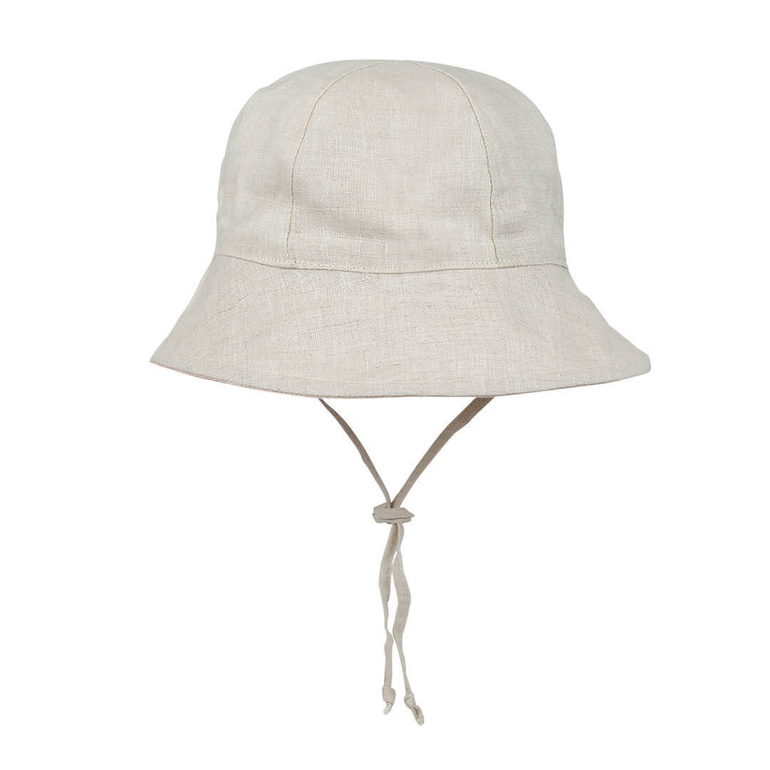 Girls Reversible Sun Hat - Florence / Flax