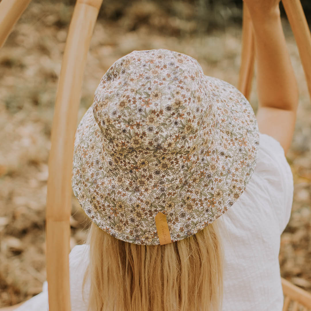 Ladies Reversible Sun Hat - Winnie / Blanc