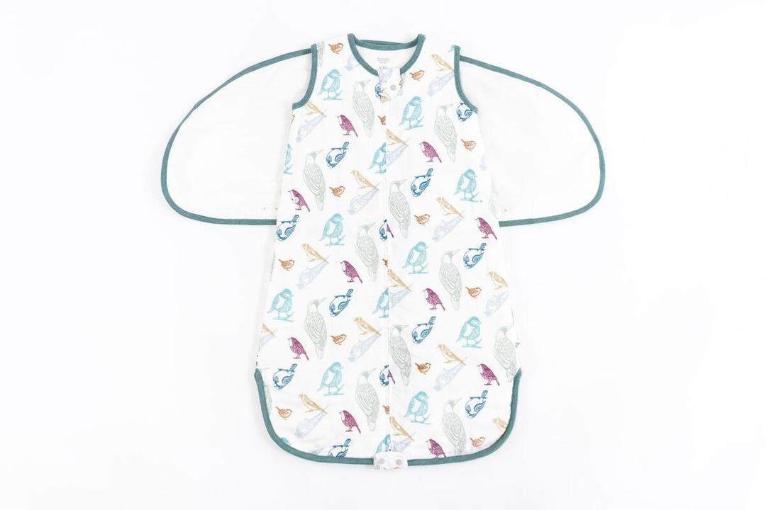 Nest 2.5 TOG Bamboo Swaddle Sleep Bag - Birder's Paradise 0-6M