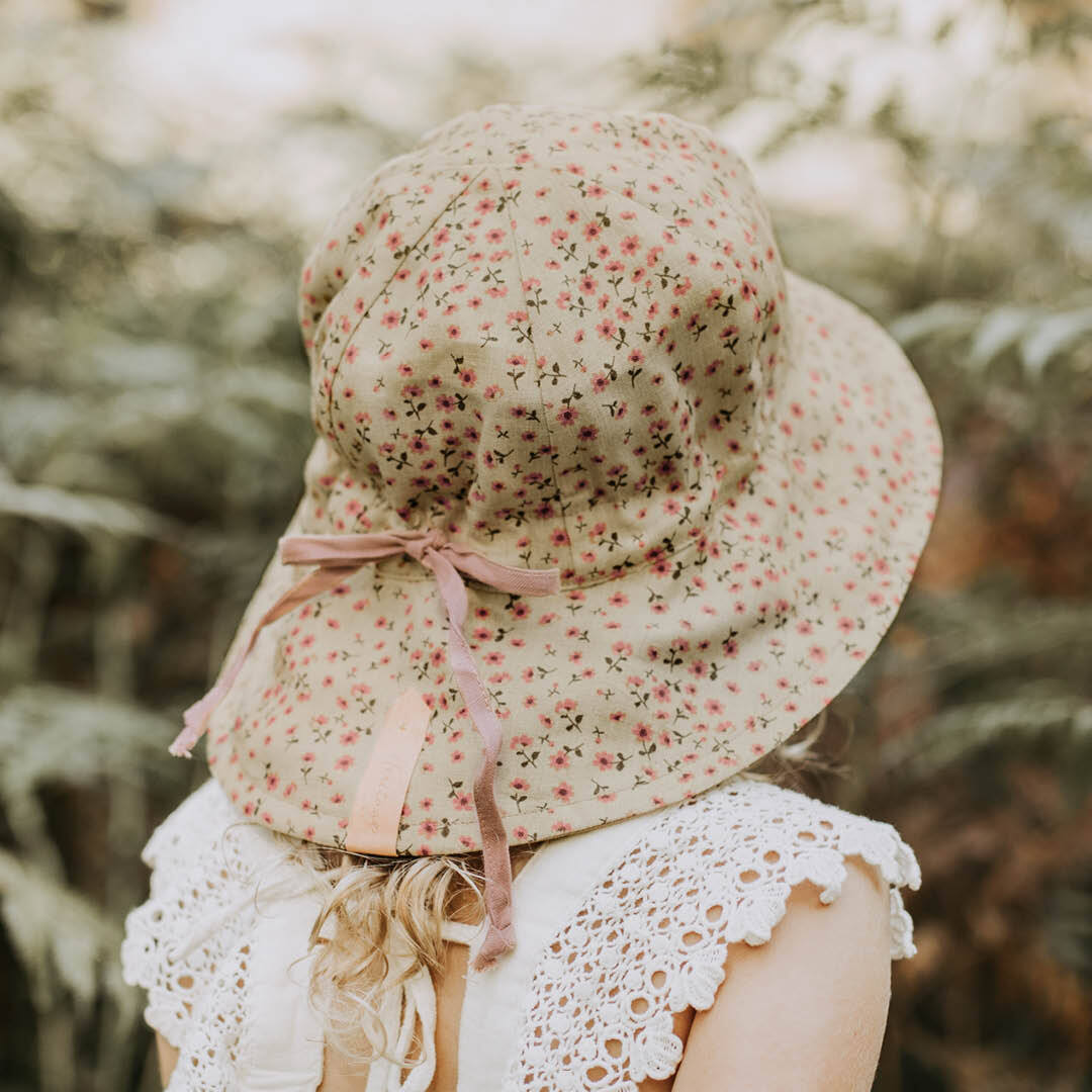Girls Reversible Sun Hat - Penny / Rosa