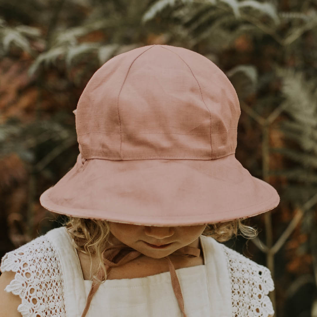 Girls Reversible Sun Hat - Penny / Rosa