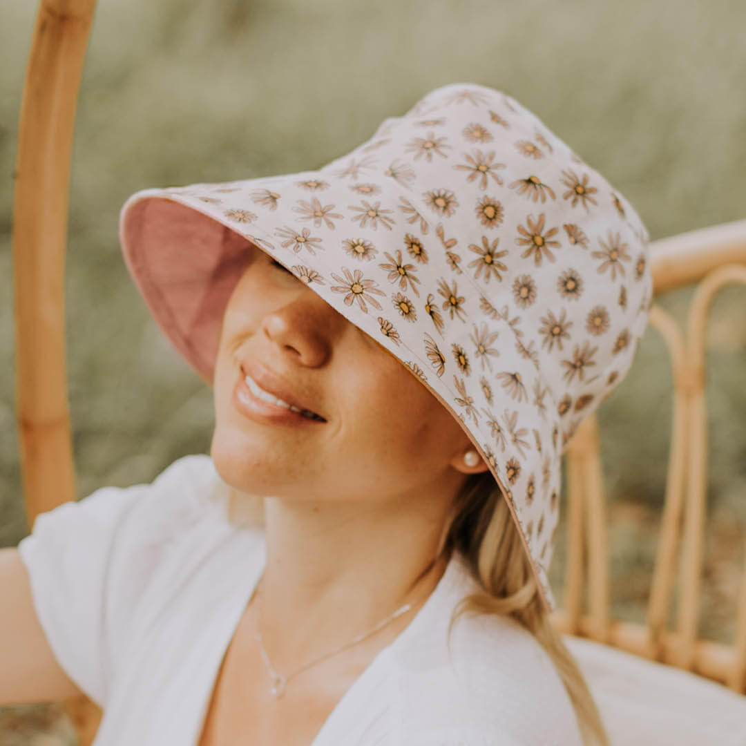 Ladies Reversible Sun Hat - Paige / Rosa