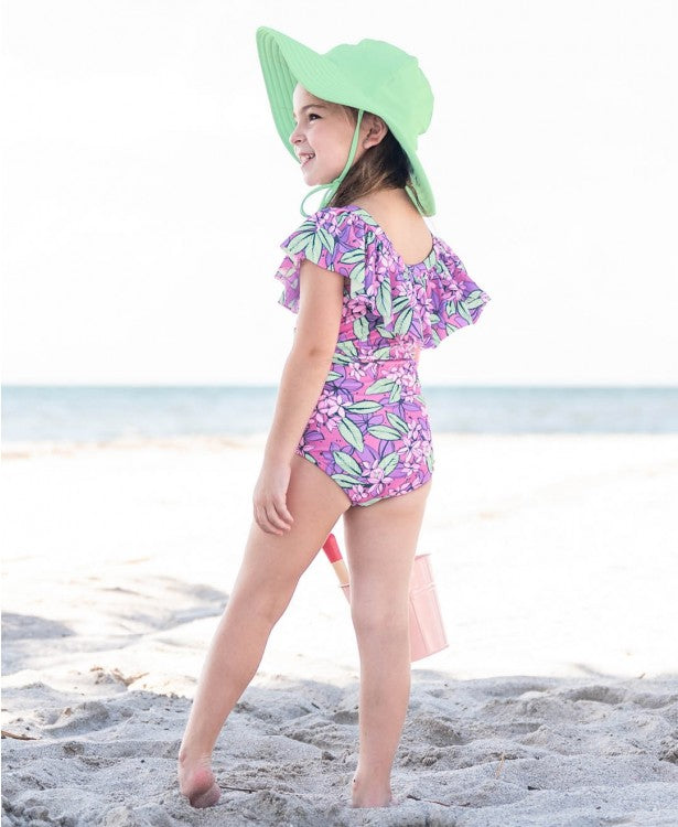 Violet Valley Ruffle One Piece