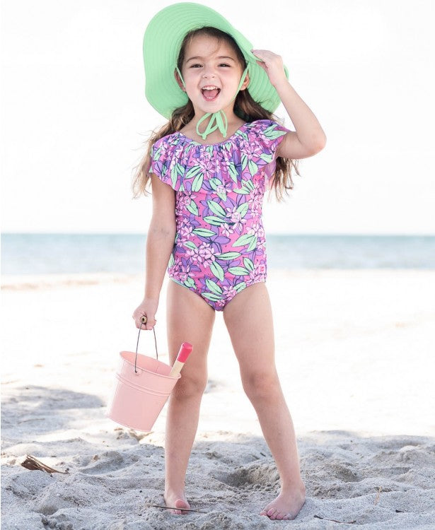 Violet Valley Ruffle One Piece