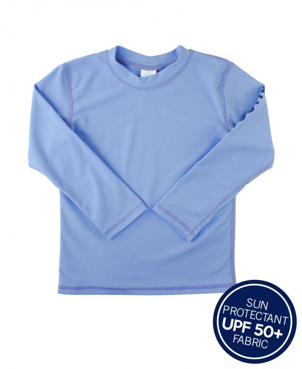 Cornflower Blue Long Sleeve Rash Guard