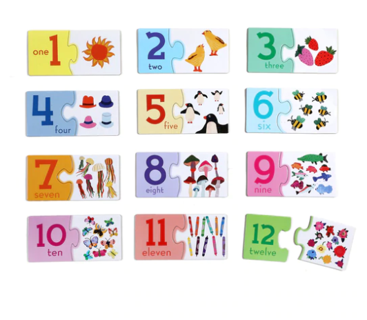 Pre-school Numbers Puzzle Pairs