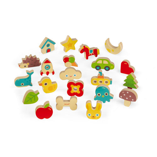 MEMORY TOUCH' RECOGNITION GAME (WOOD)