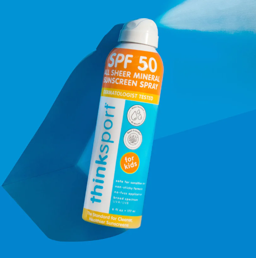 ThinkSport Kids SPF 50 All Sheer Mineral Sunscreen Spray
