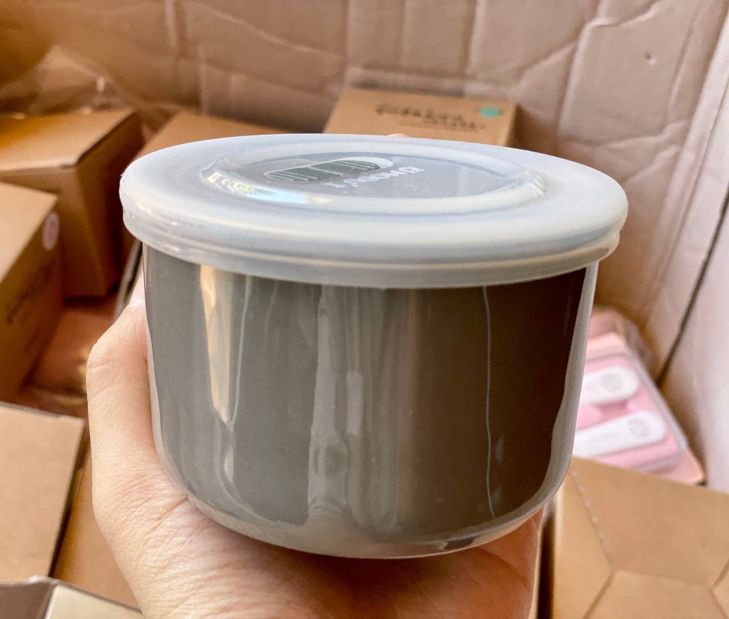 MODU'I Bluemama Ceramic Baby Food Bowl With Lid - 陶瓷辅食碗(带盖)250ml