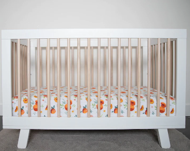 Cotton Muslin Crib Sheet - Georgia Peach