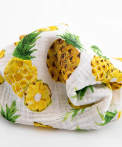 Cotton Muslin Swaddle Blanket Set - Tropical Fruit