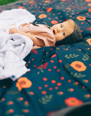 Outdoor Blanket - Midnight Poppy