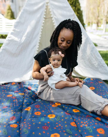 Outdoor Blanket - Midnight Poppy