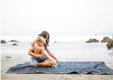 Outdoor Blanket - Midnight Poppy