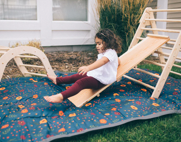 Outdoor Blanket - Midnight Poppy