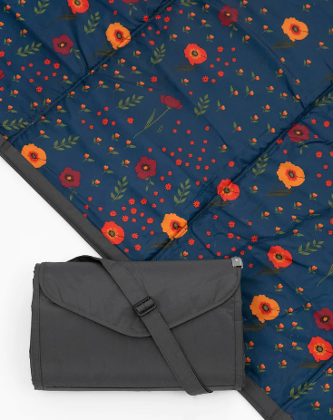 Outdoor Blanket - Midnight Poppy