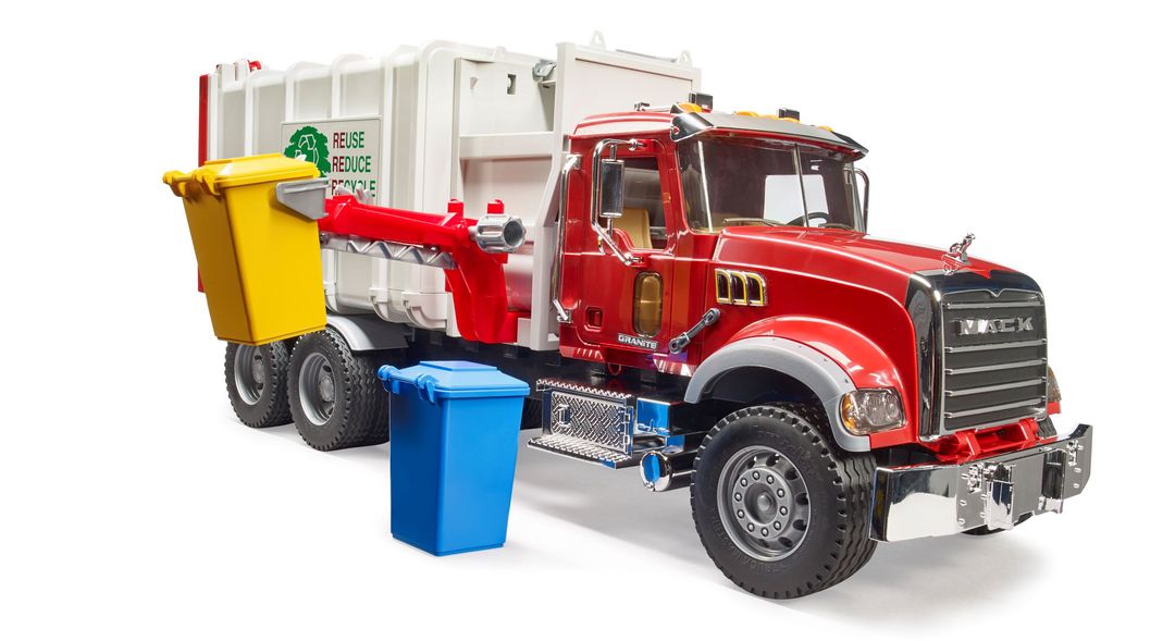 Bruder 02811 MACK Granite Side Loading Garbage Truck *NEW