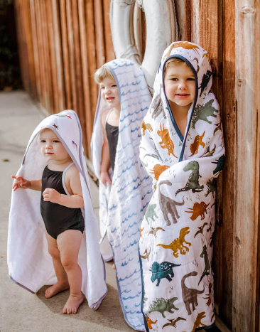 Toddler Hooded Towel - Dino Friends