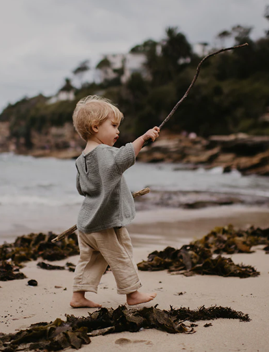 The Linen Trouser | oatmeal