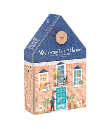 LONDJI Puzzles - Welcome to my home 36 pcs - reversible puzzle