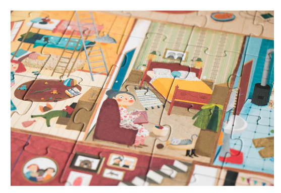 LONDJI Puzzles - Welcome to my home 36 pcs - reversible puzzle