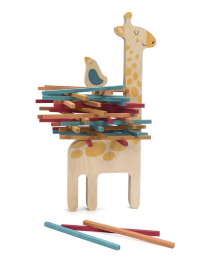 LONDJI Wooden Toys - Matilda & Her Little Friend Stacking Game - (42 pcs)