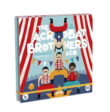 LONDJI Wooden Toys - Acrobat Balancing Game - 10 Brothers