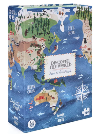 LONDJI Puzzle - Discover the World (200 pcs) - Observation