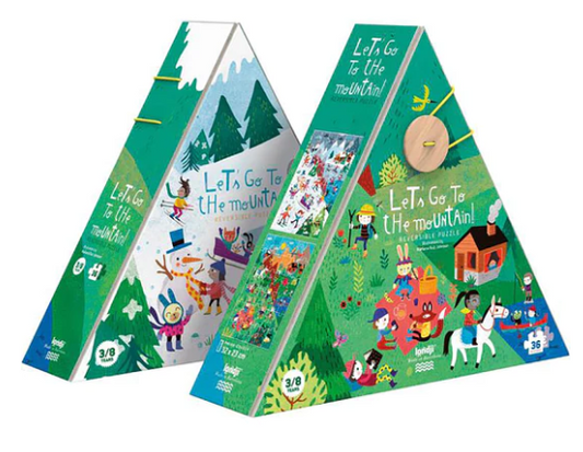 LONDJI Puzzle - Let's Go to the Mountain (36pcs )- Reversible