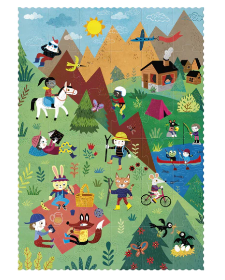 LONDJI Puzzle - Let's Go to the Mountain (36pcs )- Reversible