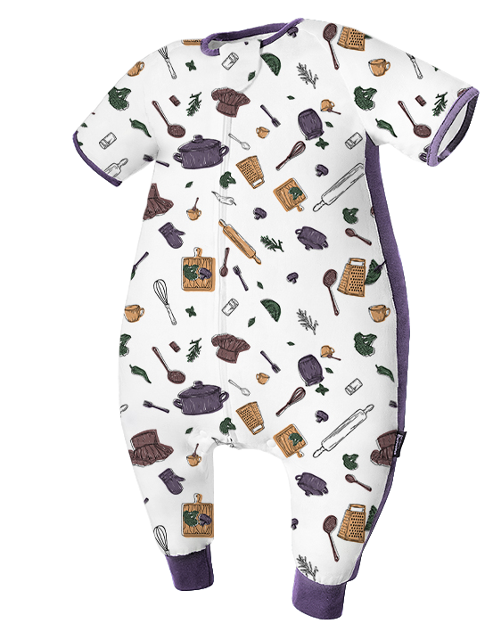 US domiamia 短袖双层竹棉纱布分腿睡袋-松鼠食堂