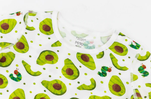 Bamboo Jersey Two-Piece Short Sleeve PJ Set - Eric Carle Avo Good Day