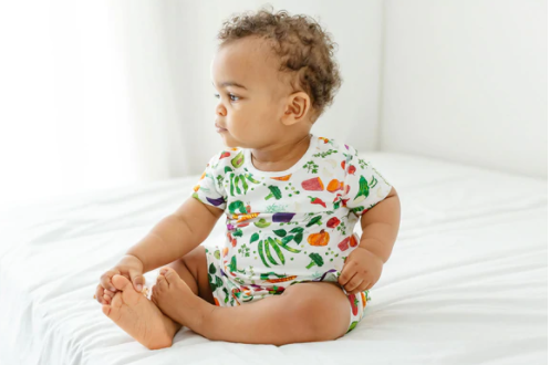 Bamboo Jersey Two-Piece Short Sleeve PJ Set - Eric Carle Farmer's Market
