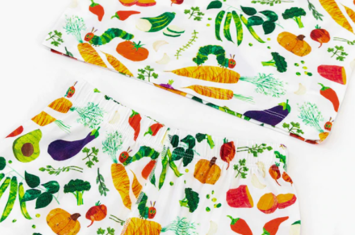 Bamboo Jersey Two-Piece Short Sleeve PJ Set - Eric Carle Farmer's Market