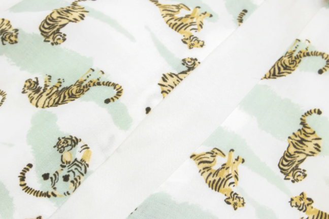 Bamboo Pima Long Sleeve Sleep Suit 0.6 TOG - Jungle Stripes