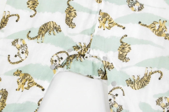 Bamboo Pima Long Sleeve Sleep Suit 0.6 TOG - Jungle Stripes