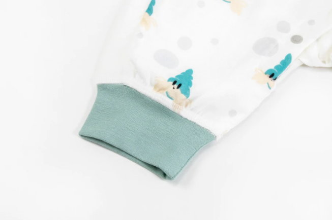 Raglan Bamboo Pima Short Sleeve Sleep Suit 0.6 TOG - The Happy Hermit