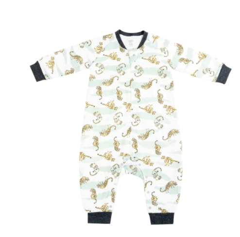 Avocado Bamboo Long Sleeve Sleep Suit 1.0 TOG - Jungle Stripes