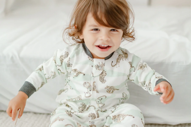 Avocado Bamboo Long Sleeve Sleep Suit 1.0 TOG - Jungle Stripes