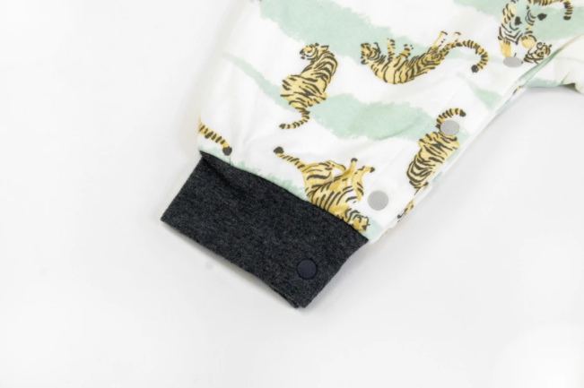 Avocado Bamboo Long Sleeve Sleep Suit 1.0 TOG - Jungle Stripes
