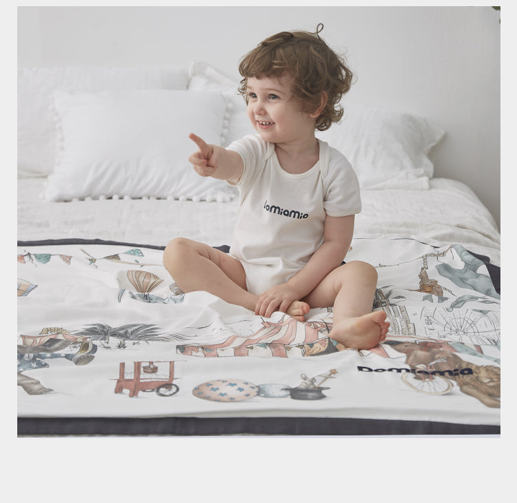 Domiamia 四层竹棉纱布盖毯 - 幻乐之城