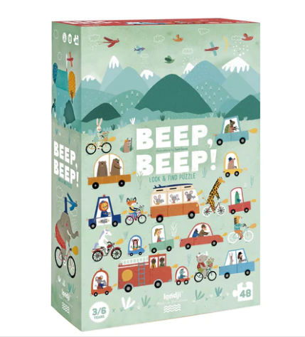LONDJI Puzzle - Beep! Beep! (48 pcs) - Observation