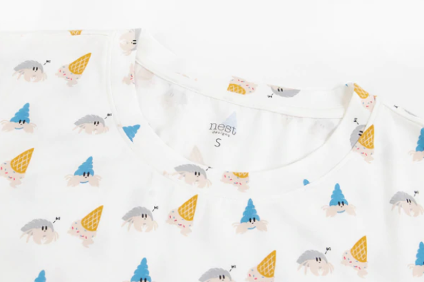 Women's Bamboo Jersey Short Sleeve PJ Set - Hermit Pals