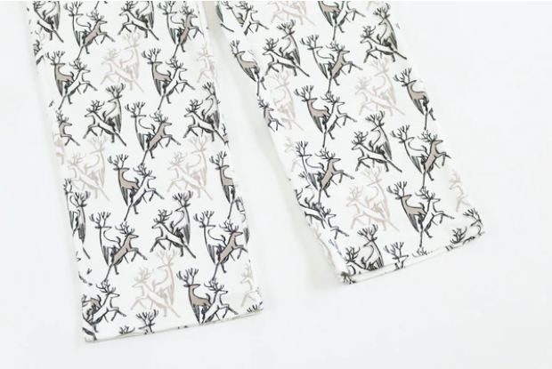 Women's Organic Cotton Long Sleeve Pocket Tee PJ Set - Dear Oh Deer