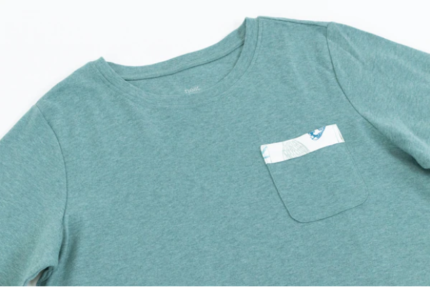Women's Organic Cotton Long Sleeve Pocket Tee PJ Set - Birder's Paradise