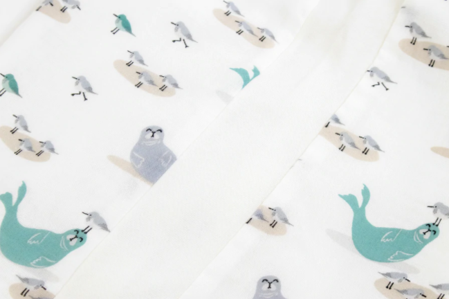 Bamboo Pima Long Sleeve Sleep Suit 0.6 TOG - Basking Buddies